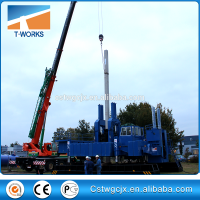 New Silent  piling rig to press PHC pile or sheet pile or H-pile for foundation piling for real estate project by T-works