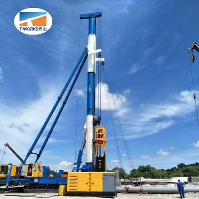 High blow rate excavator mounted diesel sheet metal pile hammer