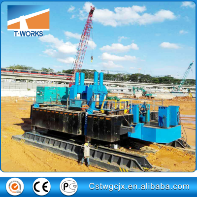 420T New or Second-hand Jack -in pile machine for real estate foundation piling by Tianwei on construction jobsite